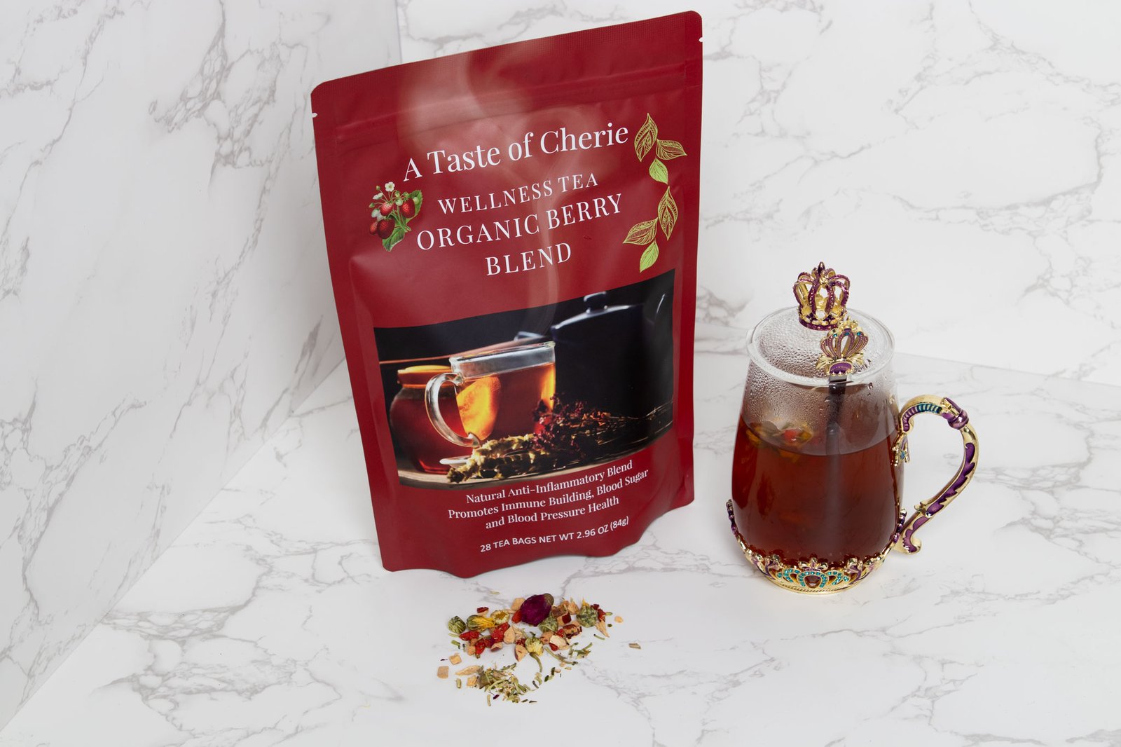  Berry Blend Luxury Tea 30  Day Mix (Red Bag)